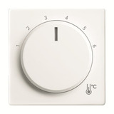 Busch-Jaeger Zentralscheibe Temperatur rund, Thermostat weiß, Retail