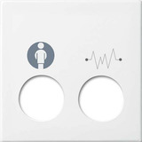 Busch-Jaeger Zentralscheibe alpinws, Abdeckung weiß, Retail