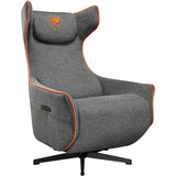 Cougar Gaming-Sofa Magus Gray, Gaming-Stuhl grau/orange