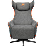 Cougar Gaming-Sofa Magus Gray, Gaming-Stuhl grau/orange