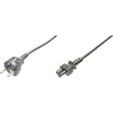 Digitus Deutsches Netzanschlusskabel schwarz, 0,75 Meter, "Micky Maus"-Stecker