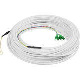 Digitus FTTH Drop Kabel, Singlemode, 4 Fasern, 4 LC/APC weiß, 50 Meter