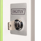 Digitus Glas-Fronttür für 19" 12HE Wandgehäuse Unique Serie, Frontpanel grau, 12 Höheneinheiten