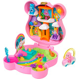 Mattel Polly Pocket Glücksbärchis Spielset Schatulle mit Puppen und Zubehör 