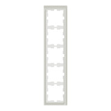 Merten Rahmen fünffach Kristallweiß weiß, Retail