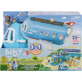 Moose Toys Bluey - 3-in-1 Airplane Spielset, Spielfahrzeug 