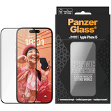 PanzerGlass Ceramic Displayschutz Ultra-Wide Fit, Schutzfolie transparent, iPhone 15, EasyAligner