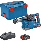 Bosch Akku-Bohrhammer GBH 18V-22 Professional, 18Volt, mit GDE 18V-12 blau/schwarz, 2x Li-Ionen Akku 4,0Ah, in L-BOXX