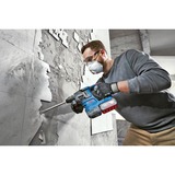 Bosch Akku-Bohrhammer GBH 18V-22 Professional, 18Volt, mit GDE 18V-12 blau/schwarz, 2x Li-Ionen Akku 4,0Ah, in L-BOXX