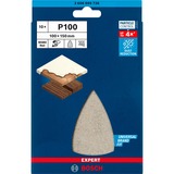 Bosch Professional Expert M480 Netzstruktur-Schleifblatt 100 x 150mm, K100 10 Stück, für Multischleifer