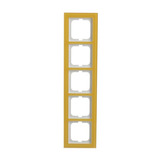 Busch-Jaeger Abdeckrahmen 5-fach, Abdeckung gelb, Retail