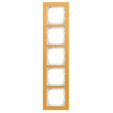 Busch-Jaeger Abdeckrahmen 5-fach, Abdeckung gelb, Retail