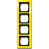 Busch-Jaeger Rahmen 4-fach gelb, Retail