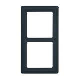 Busch-Jaeger Rahmen zwei-fach Unterputzmontage Allwetter 44 Schutzart IP44 glänzend Kunststoff anthrazit, Retail