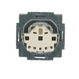 Busch-Jaeger Schutzkontakt Steckdose mit erhöhtem Berührungsschutz aluminium, Retail