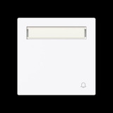 Busch-Jaeger Wippe mit Beschriftungsfeld mit Symbol Klingel weiß, Retail