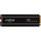 Crucial T500 2 TB, SSD schwarz, PCIe 4.0 x4, NVMe, M.2 2280, mit Kühlkörper