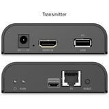 Digitus HDMI KVM IP Extender Set, KVM-Switch schwarz, 4K/60Hz