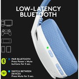 Logitech Gaming G435 LIGHTSPEED, Gaming-Headset weiß, USB-C, Bluetooth