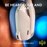 Logitech Gaming G435 LIGHTSPEED, Gaming-Headset weiß, USB-C, Bluetooth