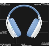 Logitech Gaming G435 LIGHTSPEED, Gaming-Headset weiß, USB-C, Bluetooth