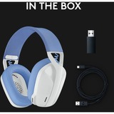 Logitech Gaming G435 LIGHTSPEED, Gaming-Headset weiß, USB-C, Bluetooth