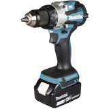 Makita Akku-Kombo-Kit DLX2533TJ, Akku-Bohrschrauber DDF489Z + Akku-Schlagschrauber DTW300Z, 18Volt blau/schwarz, 2x Li-Ionen Akku 5,0Ah, MAKPAC