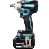 Makita Akku-Kombo-Kit DLX2533TJ, Akku-Bohrschrauber DDF489Z + Akku-Schlagschrauber DTW300Z, 18Volt blau/schwarz, 2x Li-Ionen Akku 5,0Ah, MAKPAC