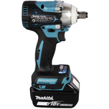 Makita Akku-Kombo-Kit DLX2533TJ, Akku-Bohrschrauber DDF489Z + Akku-Schlagschrauber DTW300Z, 18Volt blau/schwarz, 2x Li-Ionen Akku 5,0Ah, MAKPAC