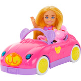 Mattel Chelsea und Teddybär Cabrio Spielzeugauto für Kinder, Puppe 