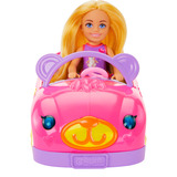 Mattel Chelsea und Teddybär Cabrio Spielzeugauto für Kinder, Puppe 