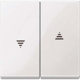 Merten Wippe für Schalter und Taster, zweiteilige Wippe mit Symbol Pfeile, glänzend, Thermoplast weiß (glänzend), Retail