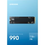 Samsung 990 1 TB, SSD PCIe 4.0 x4, NVMe 2.0, M.2 2280, intern