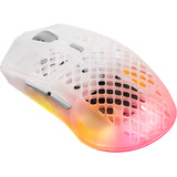 SteelSeries Aerox 3 Wireless Gen 2 Ghost, Gaming-Maus weiß/transparent