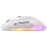 SteelSeries Aerox 3 Wireless Gen 2 Ghost, Gaming-Maus weiß/transparent