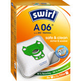 Swirl Staubsaugerbeutel A 06 MicroPor 4 Beutel, 1 Abluftfilter