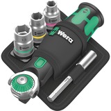 Wera 8009 Zyklop Pocket Set 2, 18-teilig, Bit-Satz schwarz/grün, Umschaltknarre für 3/8", 1/4"