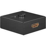 goobay Manuelle HDMI-Umschaltbox 2 auf 1 (4K @ 30Hz), HDMI Switch schwarz