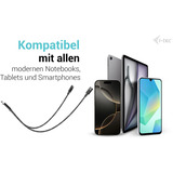 i-tec USB-C Kabel Splitter Audio/Daten, Adapter schwarz, Power Delivery 100W