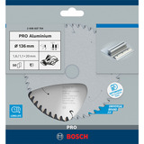 Bosch PRO Aluminium cordless Kreissägeblatt, Ø 136mm, 50Z Bohrung 20mm, für Akku-Handkreissägen