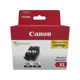 Canon Tinte Doppelpack pigment-schwarz PGI-550XLPGBK 