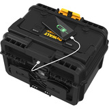 DEWALT ToughSystem 2.0 Charger Box DWST83471, Ladestation schwarz, Gleichzeitiges Laden von 2 18Volt XR / 54Volt FLEXVOLT Akkus