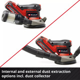 EINHELL Professional Akku-Exzenterschleifer TP-RS 18/32 Li BL-Solo, 18Volt rot/schwarz, ohne Akku und Ladegerät