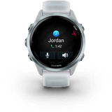 Garmin Forerunner 570, Smartwatch weiß/hellblau, 42 mm, Silikon-Amband
