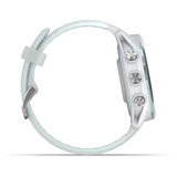 Garmin Forerunner 570, Smartwatch weiß/hellblau, 42 mm, Silikon-Amband