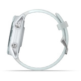 Garmin Forerunner 570, Smartwatch weiß/hellblau, 42 mm, Silikon-Amband