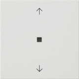 Gira Wippe einfach mit Pfeilsymbolen und Kontrollfenster weiß, Retail