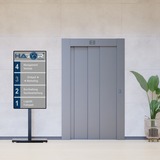 HAGOR CPS ELIA 160 Floorstand, Halterung schwarz/schwarz (glänzend), Freistehendes Standsystem