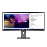 Lenovo ThinkVision P40WD-40, LED-Monitor 100.8 cm (39.7 Zoll), schwarz, WUHD, IPS-Black, Curved, HDMI, DP, Thunderbolt, USB-C