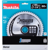 Makita Metall-Kreissägeblatt E-23357, Ø 185mm, 60Z Bohrung 20mm, für Metall-Handkreissägen